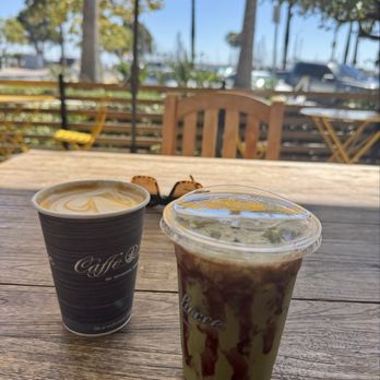 Caffe Luxxe - Raspberry Matcha (seasonal) and Hazelnut Latte - Coffee & Tea Near Me - Long Beach, California Caffe Luxxe - Raspberry Matcha (seasonal) and Hazelnut Latte - Coffee & Tea Near Me - Long Beach, California
