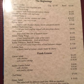 La Fleur’s Restaurant - Meni - American Near Me - Jay, Maine