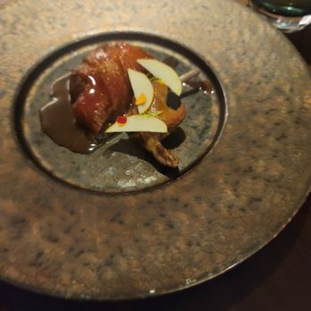 Commis - Sweet potatoes as the  Pescatarian alternative. - New American Near Me - Oakland, California