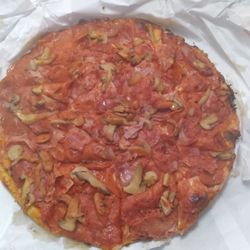 Jim's Pizza - 12" Peperoni, Mushroom and Ham