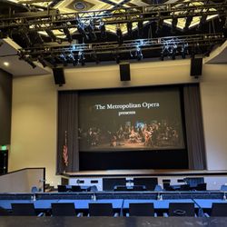 Texan Theater - Hidden gem alert! This photo captures the stunning interior of the Texan Theater & the Sat 11 am metropolitan opera.