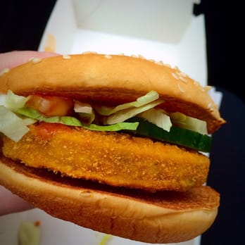 Mc Donalds - Spicy vegetable deluxe burger (suitable for Vegetarians but not Vegan). - Burgers Near Me - Lisburn, LSB