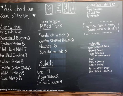 Menu photo 3 Willow Cafe & Catering Crossville, TN Menu photo 3 Willow Cafe & Catering Crossville, TN