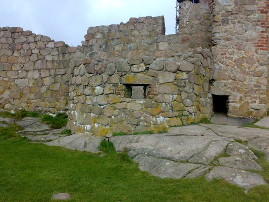 Hammershus Castle Ruins by null