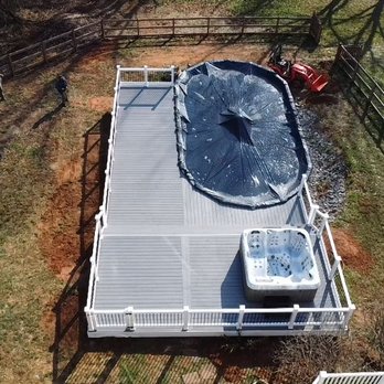 Deck Soldier - We build pool deck around existing pool - Decks & Railing Near Me - Eldersburg, Maryland