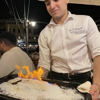 Da I Gemelli - Whole salt encrusted sea bass - Seafood Near Me - Portofino, GE