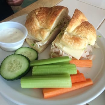 Solomon's Porch Cafe & Catering - 'C.S. Lewis' turkey, Monterey Jack, honey mustard and sprouts on croissant. - Cafes Near Me - Wilmore, Kentucky Solomon's Porch Cafe & Catering - 'C.S. Lewis' turkey, Monterey Jack, honey mustard and sprouts on croissant. - Cafes Near Me - Wilmore, Kentucky