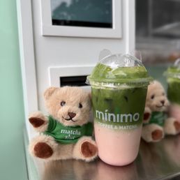 Strawberry matcha w/ matcha bear keychain Strawberry matcha w/ matcha bear keychain