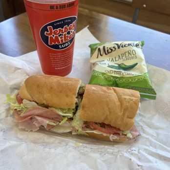 Jersey Mike's Subs - #13 Classic Italian Sub with chips & large drink - Fast Food Near Me - West Covina, California Jersey Mike's Subs - #13 Classic Italian Sub with chips & large drink - Fast Food Near Me - West Covina, California