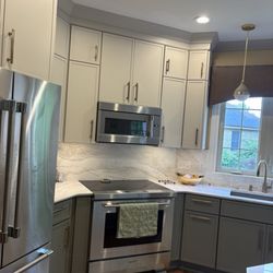 New appliances, countertops, and cabinets