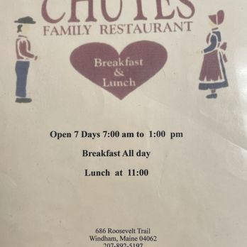 Chute's Family Restaurant - Breakfast & Brunch Near Me - Windham, Maine
