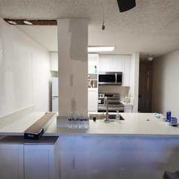 Please note that the kitchen is not 100% finished. But this is after the countertop installation. Please note that the kitchen is not 100% finished. But this is after the countertop installation.