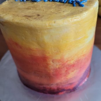 Curious Cupcakes & Confections - Sunrise red velvet cake. Yum! - Bakeries Near Me Curious Cupcakes & Confections - Sunrise red velvet cake. Yum! - Bakeries Near Me