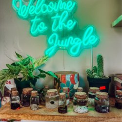 The Rolling Garden - Sign and moss balls