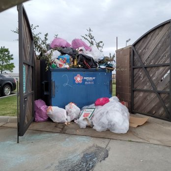 Liberty Pointe - Overflowing garbage: a normal daily occurrence. - Apartments Near Me - Oklahoma City, Oklahoma Liberty Pointe - Overflowing garbage: a normal daily occurrence. - Apartments Near Me - Oklahoma City, Oklahoma