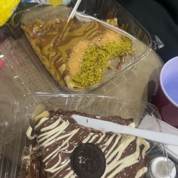 What's 4 Dessert - Dubai chocolate crepe & Oreo crepe - Desserts Near Me - Freeport, New York