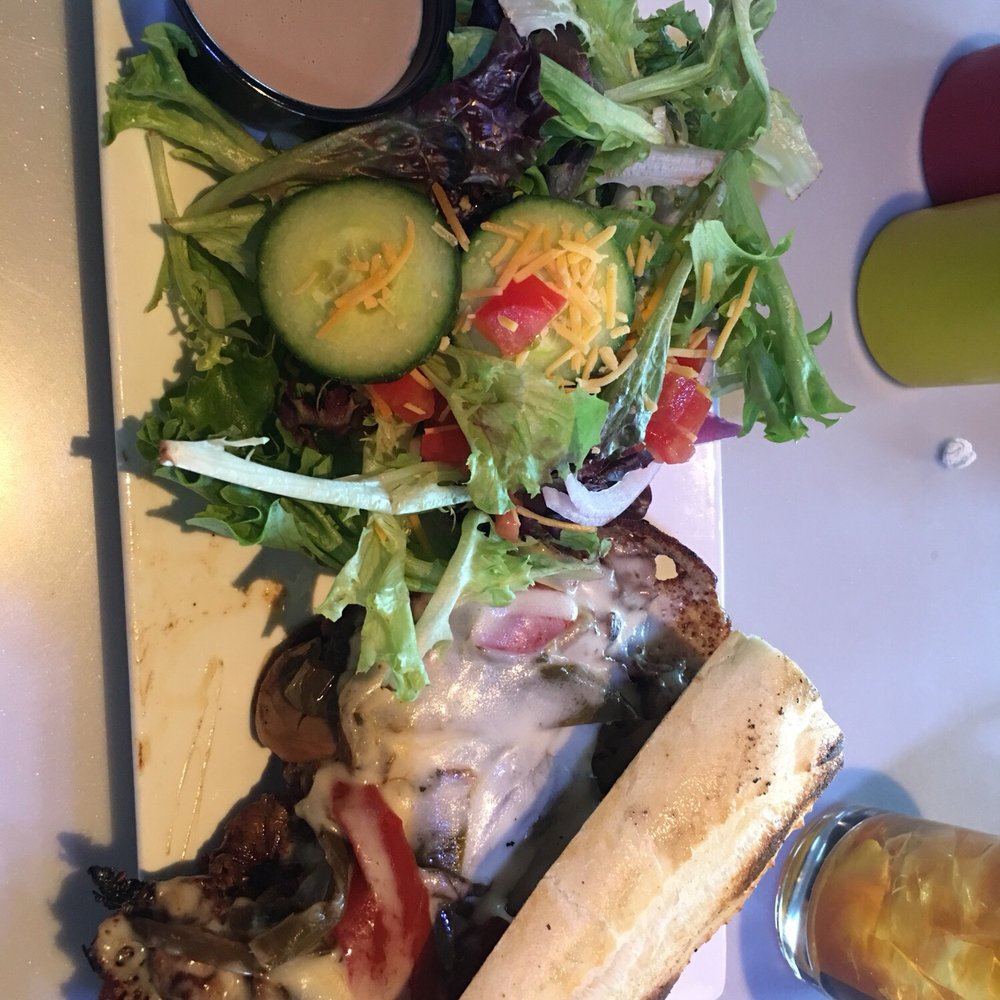 Garage Grill - Philly Cheese Steak...looks great. - New American Near Me - Draper, Utah Garage Grill - Philly Cheese Steak...looks great. - New American Near Me - Draper, Utah