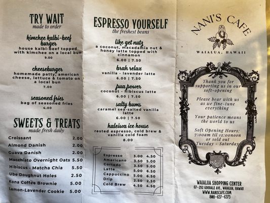 Menu photo 4 Nani’s Cafe Waialua, HI