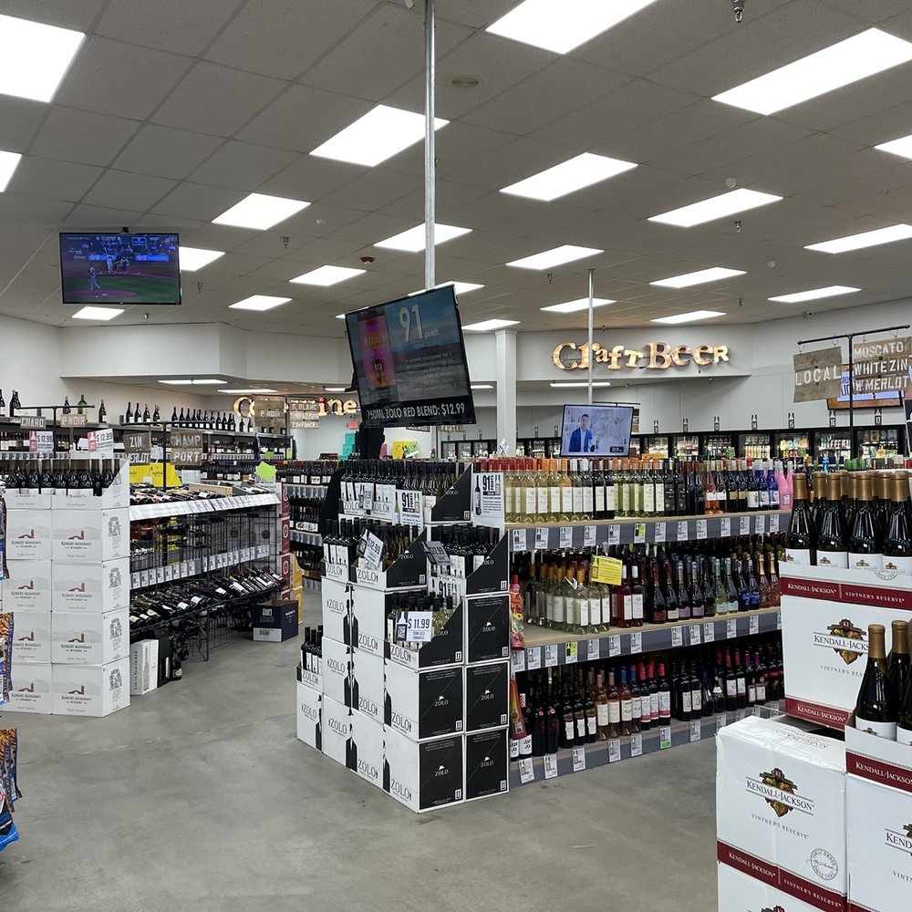 Brown Bag Liquor - Great price on 1.75 L of Jim Beam Bourbon in the middle row for just $23.99! Think "Bourbon Cranberries!" - Beer, Wine & Spirits Near Me - Olathe, Kansas Brown Bag Liquor - Great price on 1.75 L of Jim Beam Bourbon in the middle row for just $23.99! Think "Bourbon Cranberries!" - Beer, Wine & Spirits Near Me - Olathe, Kansas