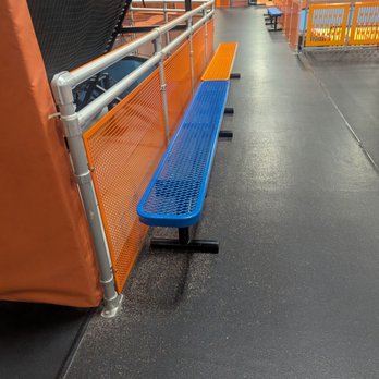 Sky Zone Trampoline Park - The benches in question. - Trampoline Parks Near Me - South Plainfield, New Jersey Sky Zone Trampoline Park - The benches in question. - Trampoline Parks Near Me - South Plainfield, New Jersey