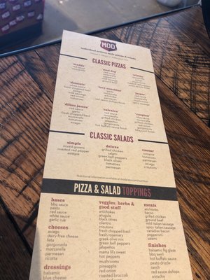 Menu photo 3 MOD Pizza Highlands Ranch, CO