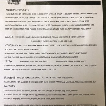 The Coal Mine - Menu side 1 - Pizza Near Me - Pittsburgh, Pennsylvania The Coal Mine - Menu side 1 - Pizza Near Me - Pittsburgh, Pennsylvania