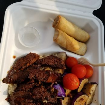 No Worries - Lumpia and adobo. Lumpia tastes like eggrolls - they are good! - Caterers Near Me