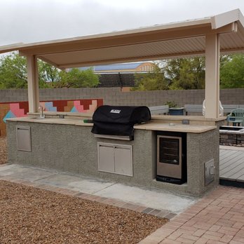 Tucson Professional Landscaping - Grill island and roof front. - Landscaping Near Me Tucson Professional Landscaping - Grill island and roof front. - Landscaping Near Me