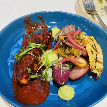 Lemon & Thyme - Grilled Octopus Al Pastor - New American Near Me - Costa Mesa, California