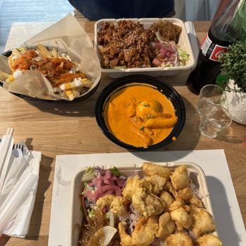 Kimchi Box - Rose duk boki, Spicy Pork Box, Popcorn Chicken Box, Kimchi Fries. - Korean Near Me - Tacoma, Washington