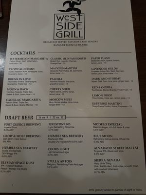 Menu photo 1 Westside Grill Gilroy, CA Menu photo 1 Westside Grill Gilroy, CA