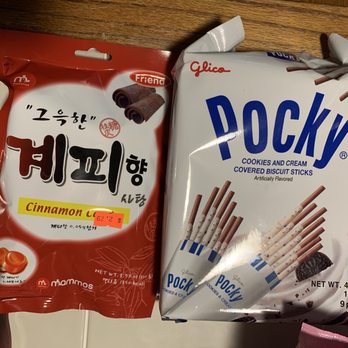 Kim's Oriental Market - Cinnamon candy, cookies and cream Pocky (9 packs). - International Grocery Near Me - Augusta, Georgia