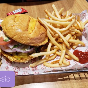 Smashburger - This was his classic cheeseburger meal - Burgers Near Me - Los Angeles, California