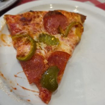 Belladina's Pizzeria - Small slice of pizza with pepperoni & cheery peppers - Pizza Near Me - Greenville, South Carolina