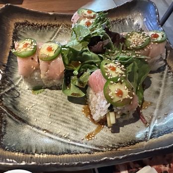 Kuu Sushi - The Yellowtail Lover Roll - Japanese Near Me - Ventura, California Kuu Sushi - The Yellowtail Lover Roll - Japanese Near Me - Ventura, California