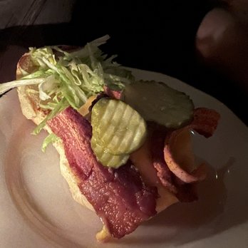 The Wayland - Burger with bacon - Cocktail Bars Near Me - New York, New York The Wayland - Burger with bacon - Cocktail Bars Near Me - New York, New York