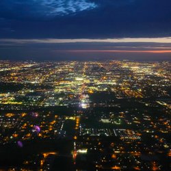 Early morning flight view of McAllen