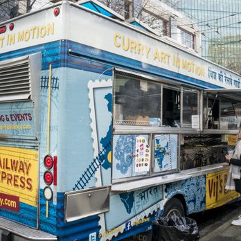 Vij's Railway Express - people standing outside of a food truck - Indian Near Me - Vancouver, British Columbia Vij's Railway Express - people standing outside of a food truck - Indian Near Me - Vancouver, British Columbia
