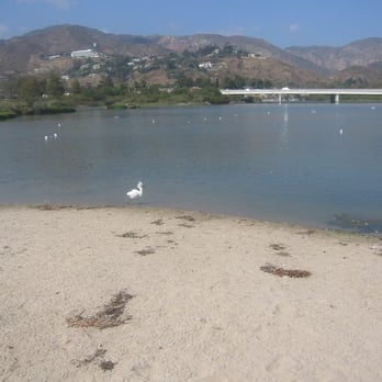 Malibu Lagoon State Beach - PCH in the background, bridging the creek - Beaches Near Me - Malibu, California
