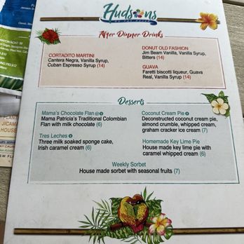Hudson On The River - Menu - New American Near Me - Stuart, Florida