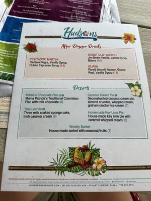 Menu photo 6 Hudson On The River Stuart, FL