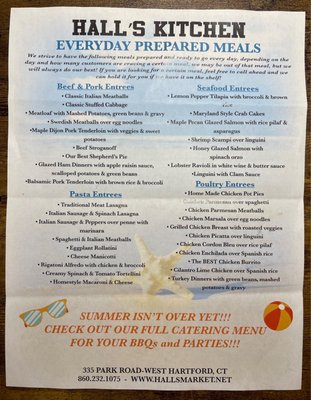Menu photo 2 Hall's Kitchen West Hartford, CT Menu photo 2 Hall's Kitchen West Hartford, CT