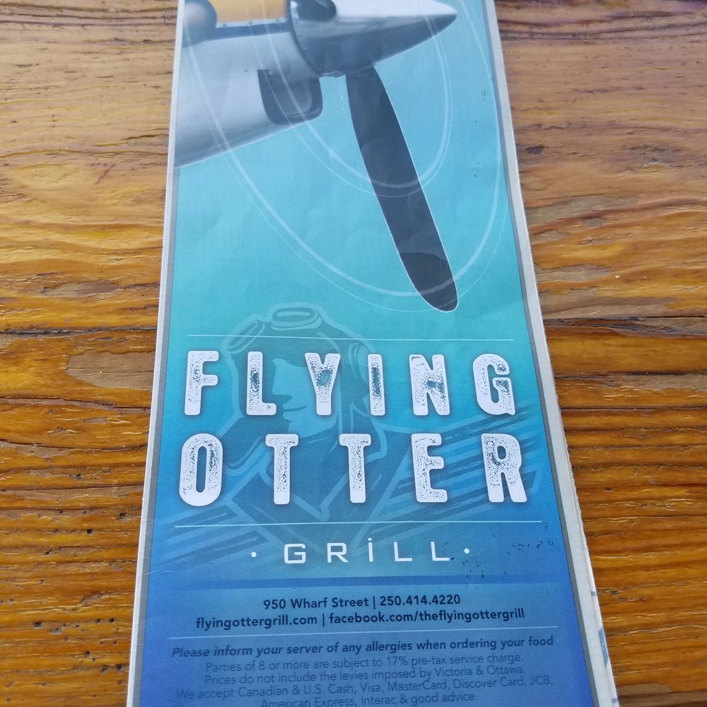The Flying Otter - Menu - Sunday, June 5, 2016 - Seafood Near Me - Victoria, British Columbia