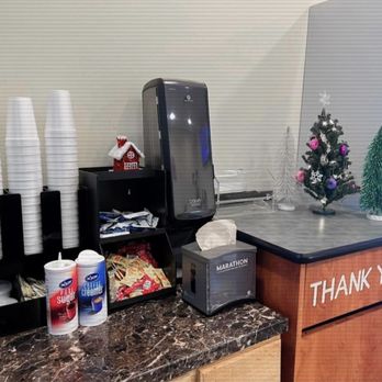 Tasty Donuts - a coffee station with a thank you sign - Donuts Near Me - Griffin, Georgia Tasty Donuts - a coffee station with a thank you sign - Donuts Near Me - Griffin, Georgia