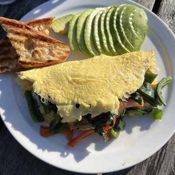 Sausalito Equator - Veggie Omelet sub potatoes for Avo - Coffee & Tea Near Me - Sausalito, California Sausalito Equator - Veggie Omelet sub potatoes for Avo - Coffee & Tea Near Me - Sausalito, California