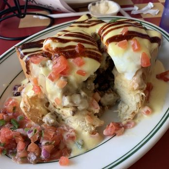 Maxie's - World Famous Benedict Box  Guacamole & Chorizo Eggs Benedict - Breakfast & Brunch Near Me - Las Vegas, Nevada