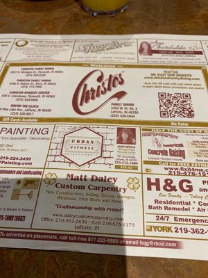 Menu photo 3 Christos Family Dining LaPorte, IN Menu photo 3 Christos Family Dining LaPorte, IN