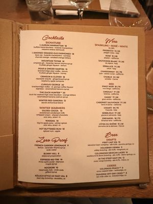 Menu photo 6 Aurum Breckenridge Breckenridge, CO