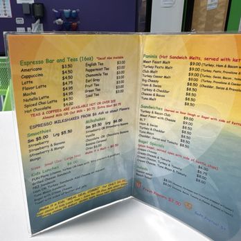 Funbelievable - Menu at every table - Venues & Event Spaces Near Me - Lakeside, California