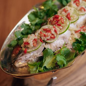 Thaiger Den - Spicy & Zesty Steamed Branzino - Thai Near Me - Malden, Massachusetts Thaiger Den - Spicy & Zesty Steamed Branzino - Thai Near Me - Malden, Massachusetts